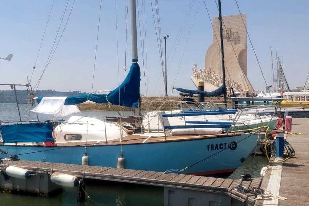 Botel Sailboat In Belem, Romantic Sleep, Romantic Night. Lisbon