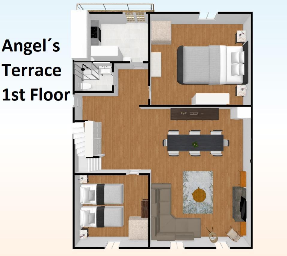 Angel's Duplex Terrace Five Bedrooms