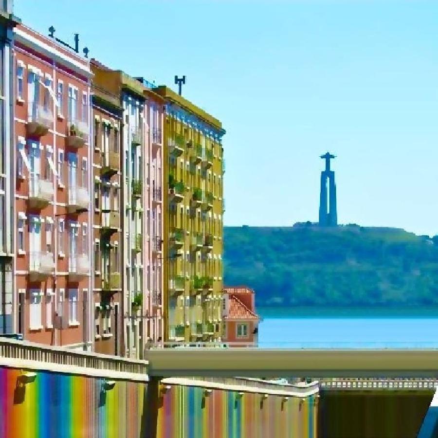 Rainbow Wall Loft Apartment Lisbon
