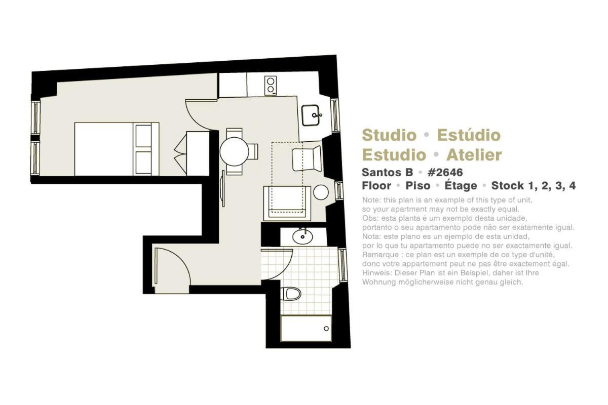 Apartment Serviced - Santos Lisbon