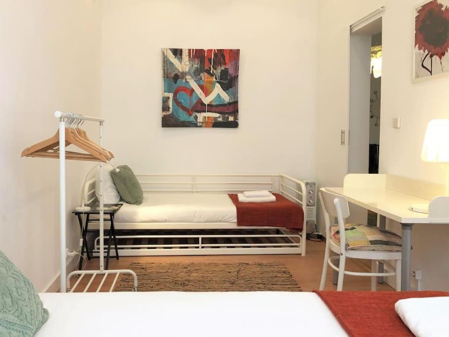 Sj1d+e Heart Of Baixa New A/c Spacious 2 Apts 5br2ba Lisbon