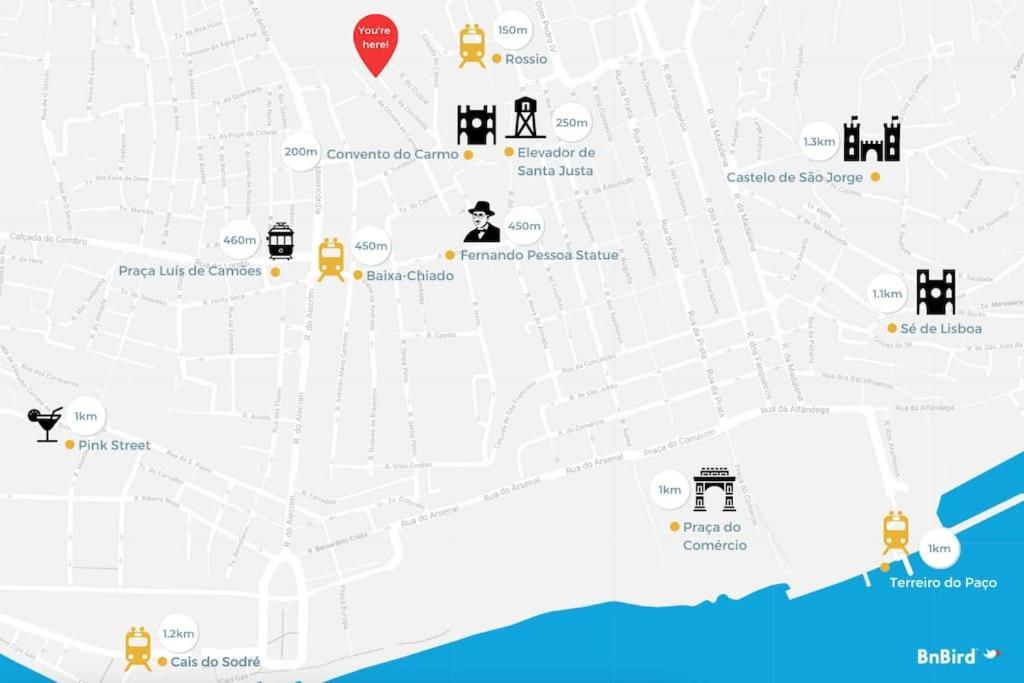Apartment Chiado 1br Flat - Lisbon's Downtown *