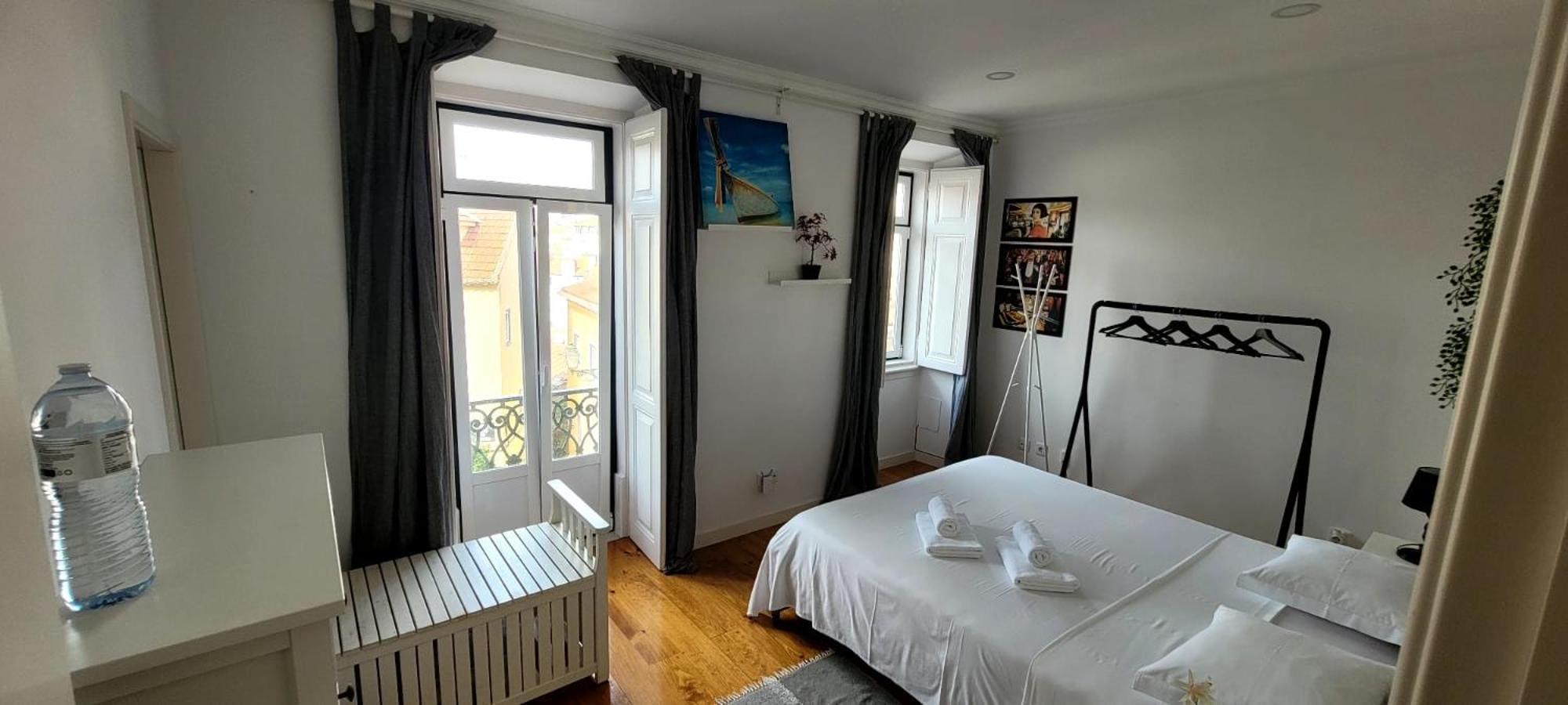 Varanda Privada Iroom Quarto em Acomodações Particulares Lisboa
