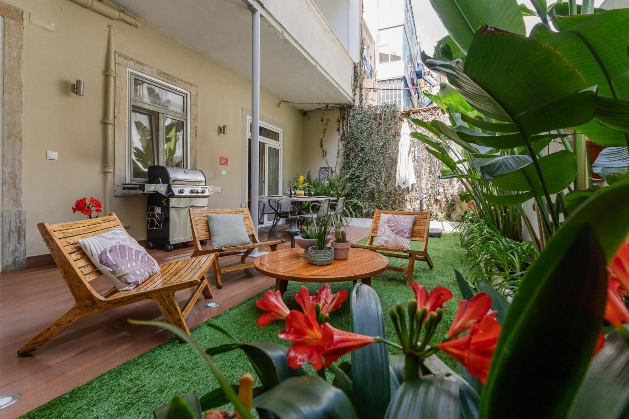 Apartment Garten Rueckzug