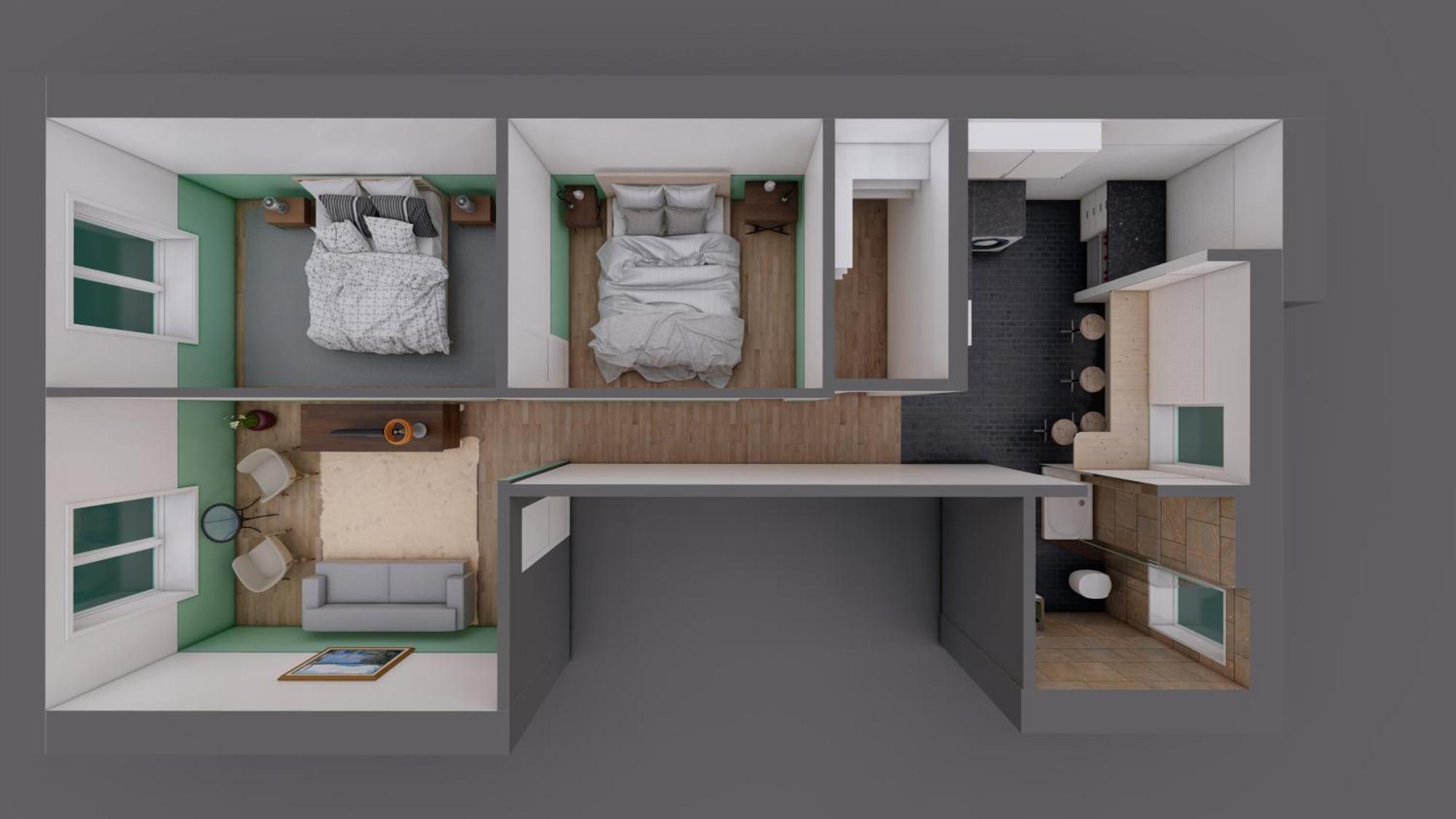 Apartment Downtown Flat With Design And Comfort At Downtown